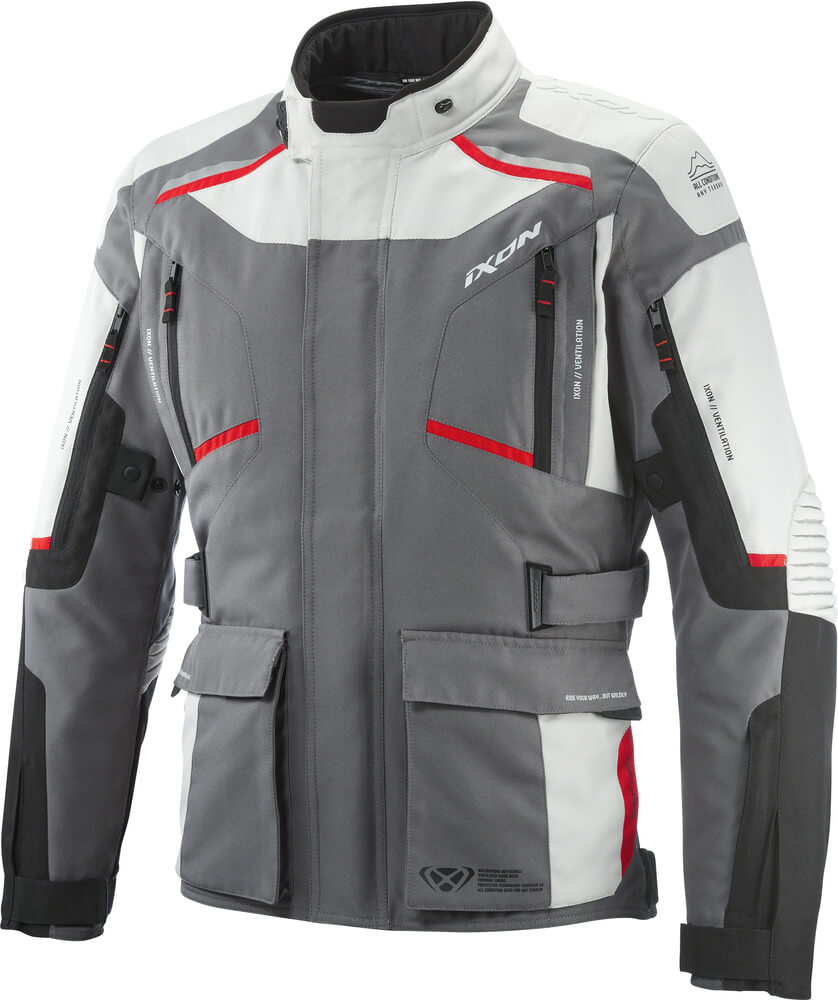Ixon Midgard Parka Grey/Black/Red 4033