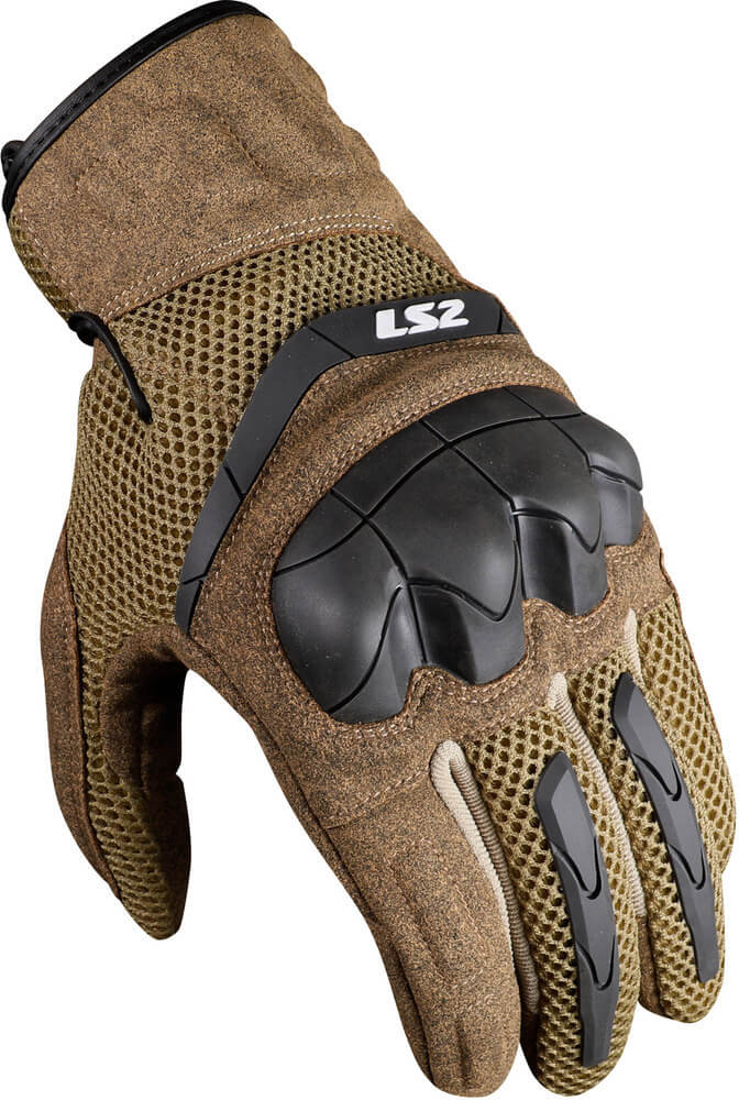 LS2 Kubra Man Gloves Brown