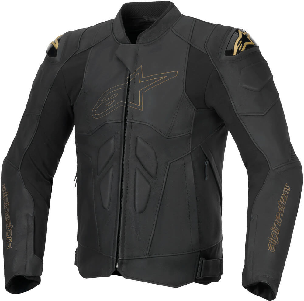 Alpinestars Dusk Leather Jacket Black Laser 1478