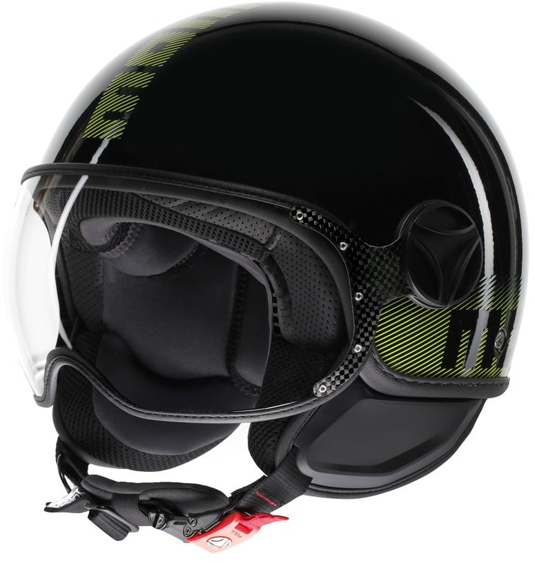 Momo FGTR Classic Stripes Black/Yellow Fluo 012