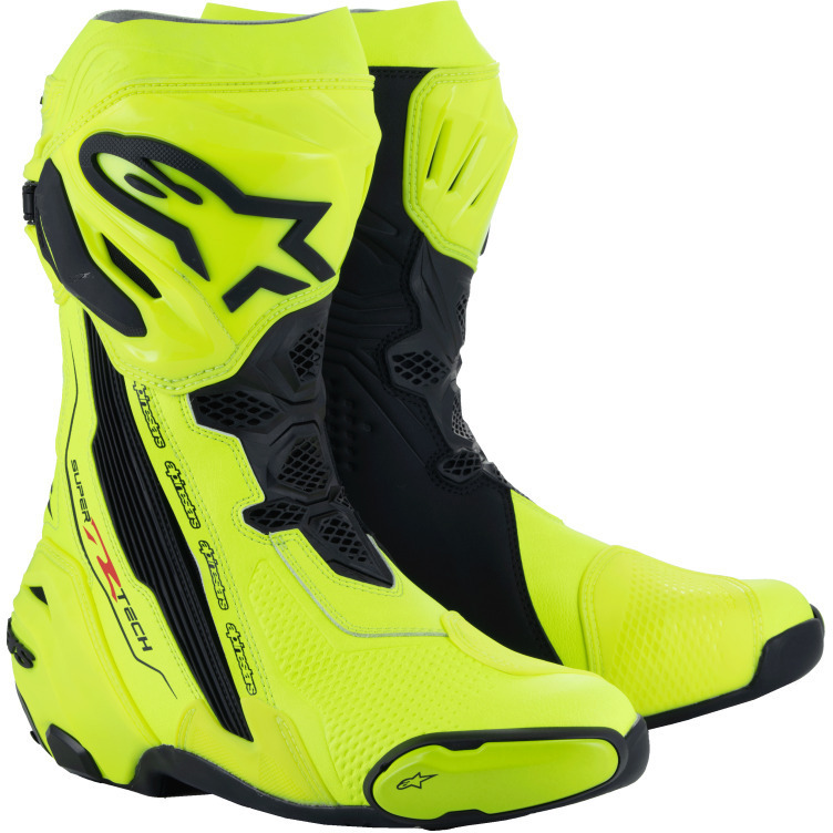 Alpinestars Supertech R 2021 Boots Yellow Fluo Black 551