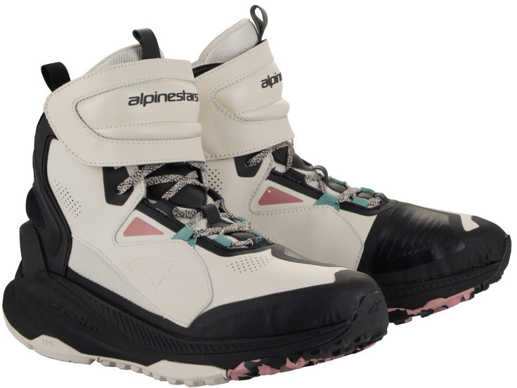 Alpinestars Speedstreet Shoes Ecru Coral Black Aqua 8024