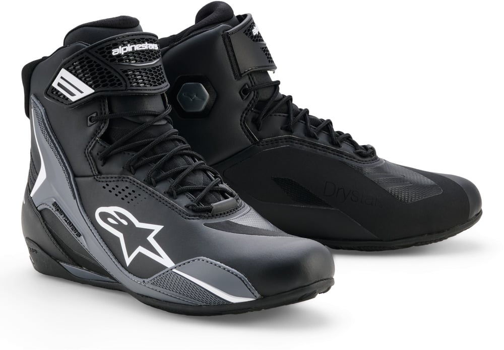 Alpinestars Faster-4 Drystar Shoes Black Cool Gray White 1471
