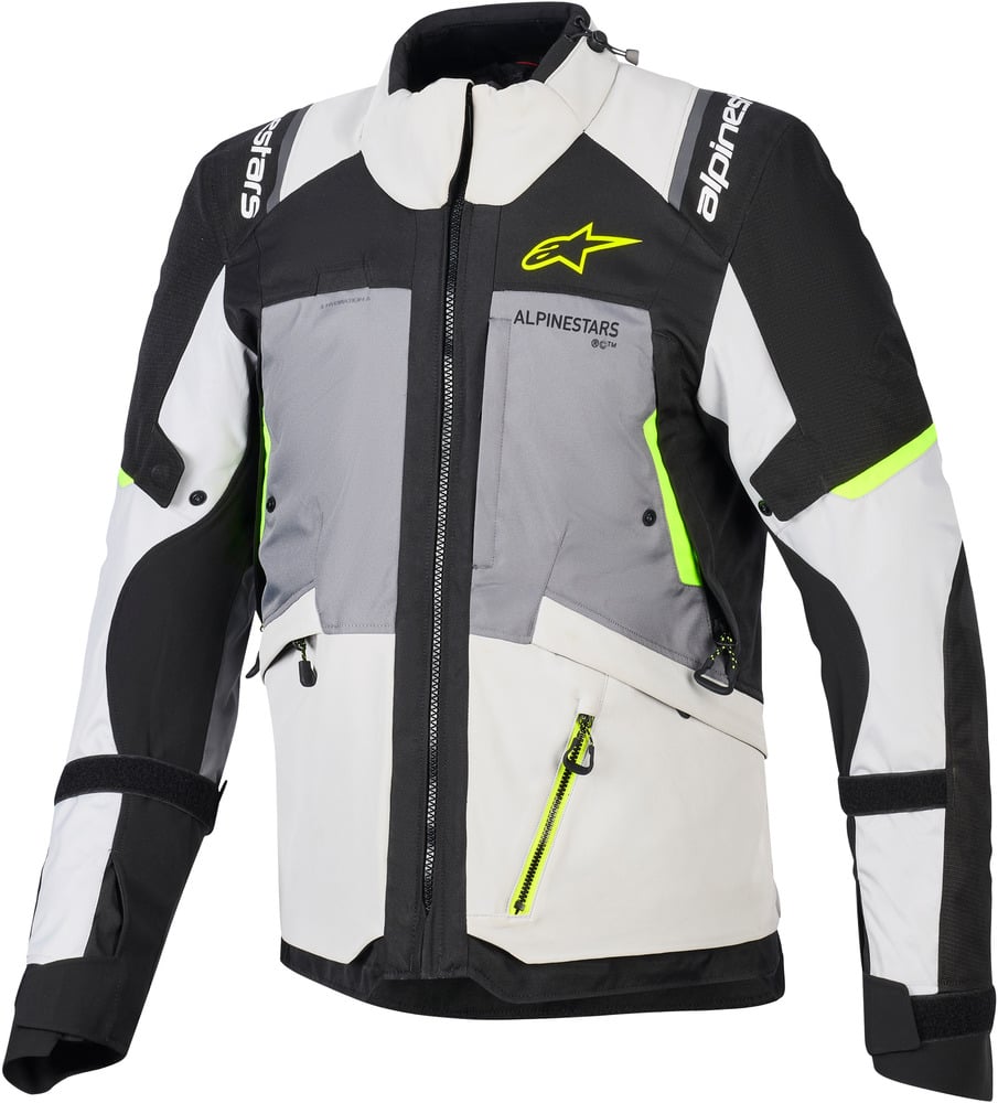 Alpinestars Andes V4 Drystar Jacket Dk Gray Ice Gray Bk Yllw Fluo 9268