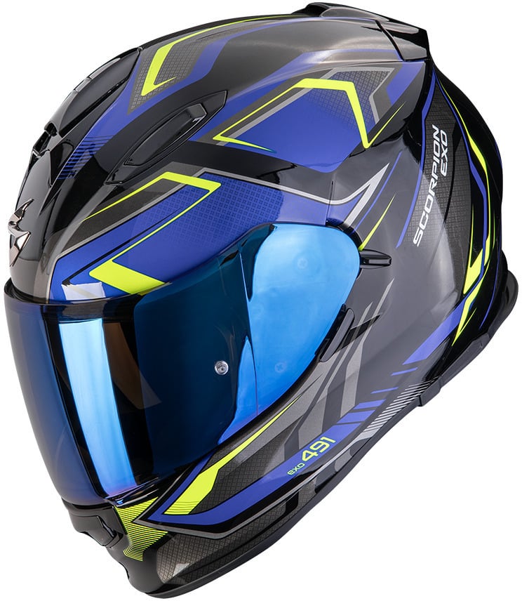 Scorpion EXO-491 Zumo Black/Blue/Neon yellow