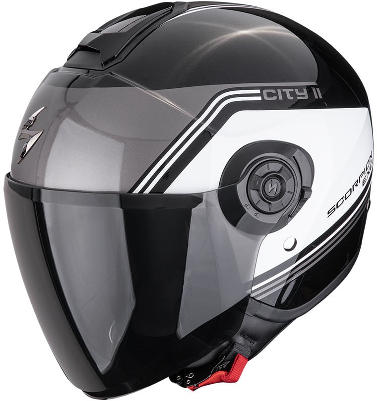 Scorpion EXO-CITY II Vita Metal black/White