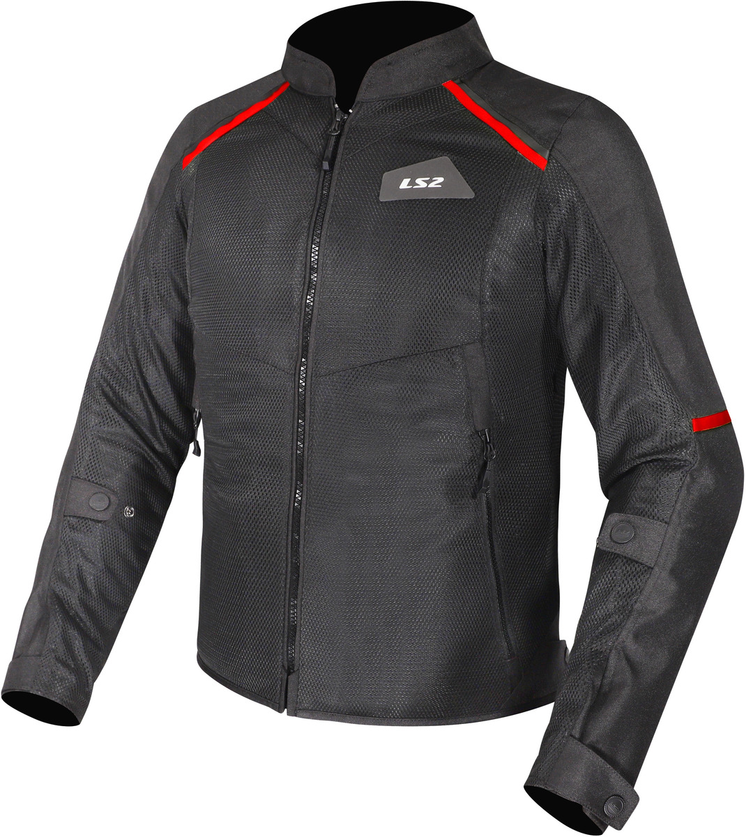 LS2 Breeze Man Jacket Black Red