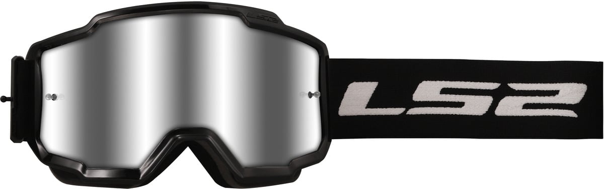 LS2 Charger Goggle Black With Silver Visor