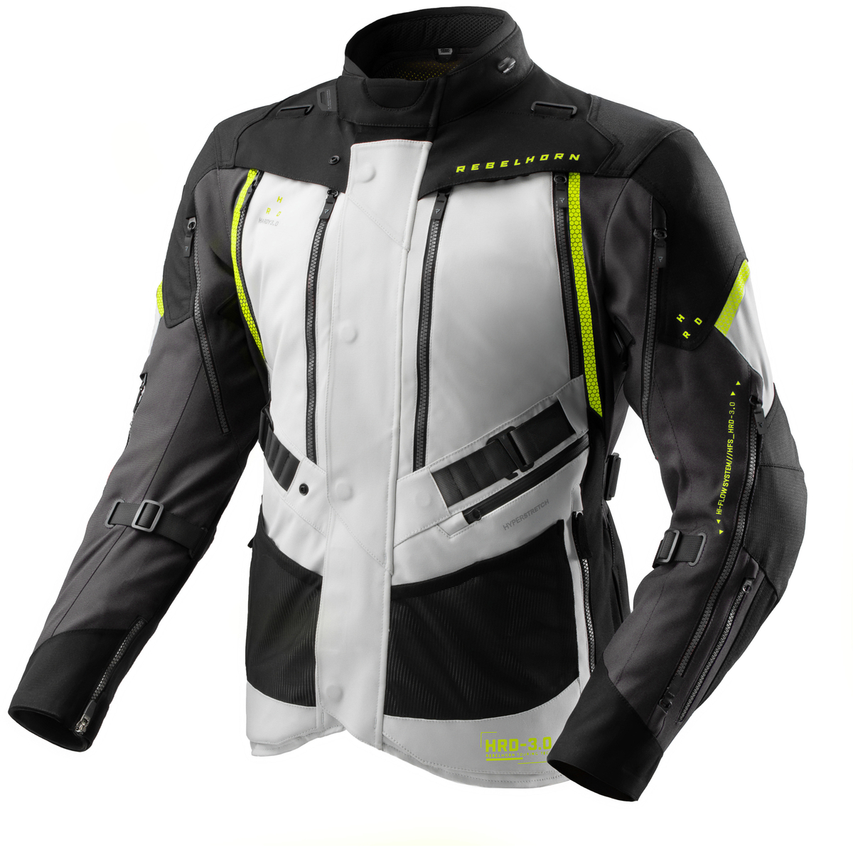 Rebelhorn Hardy 3.0 Jacket Black/Grey/Fluo Yellow