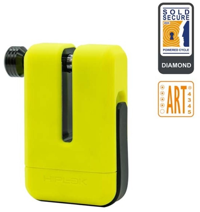 Hiplok MD1000 Moto Disc Lock Yellow fluo