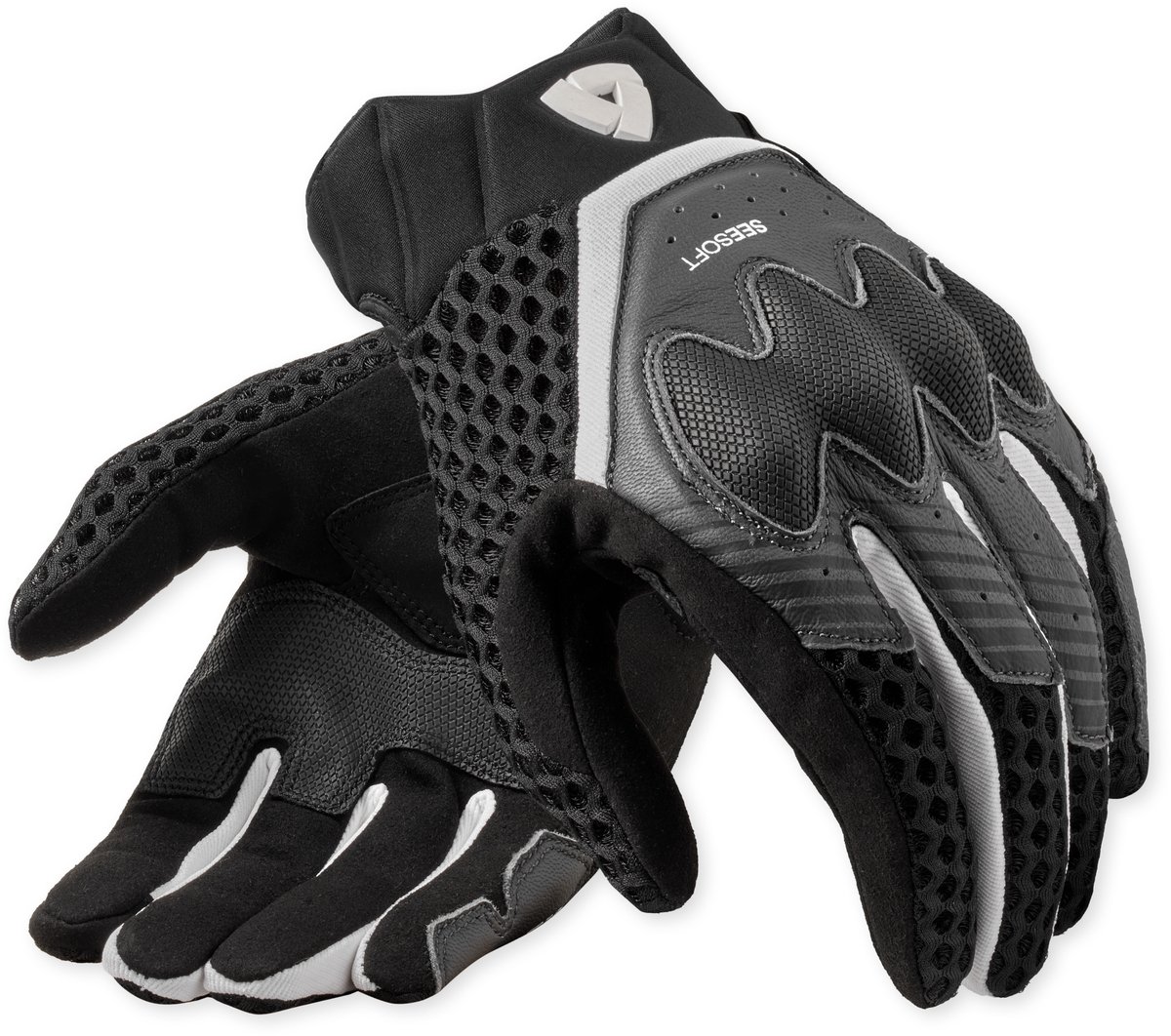 REV'IT Veloz Gloves Black/White