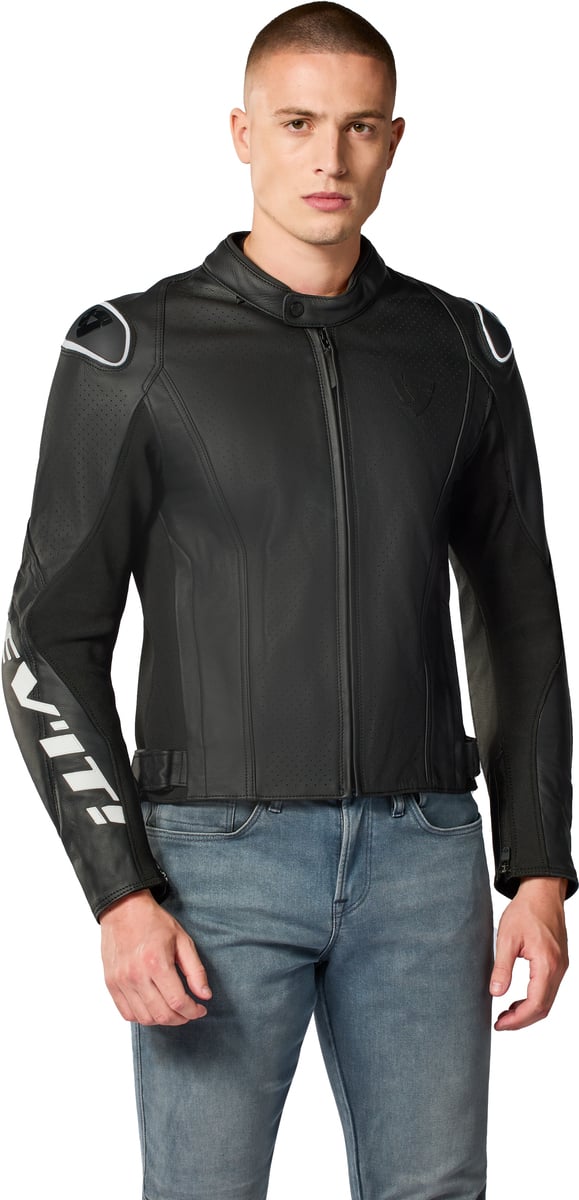 REV'IT Quadratic Jacket Black/White