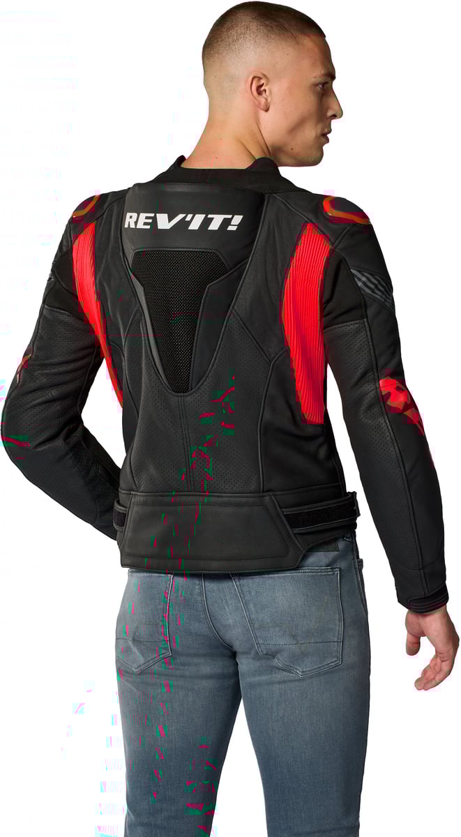 REV'IT Argon 3 Pro Jacket Black/Neon Red