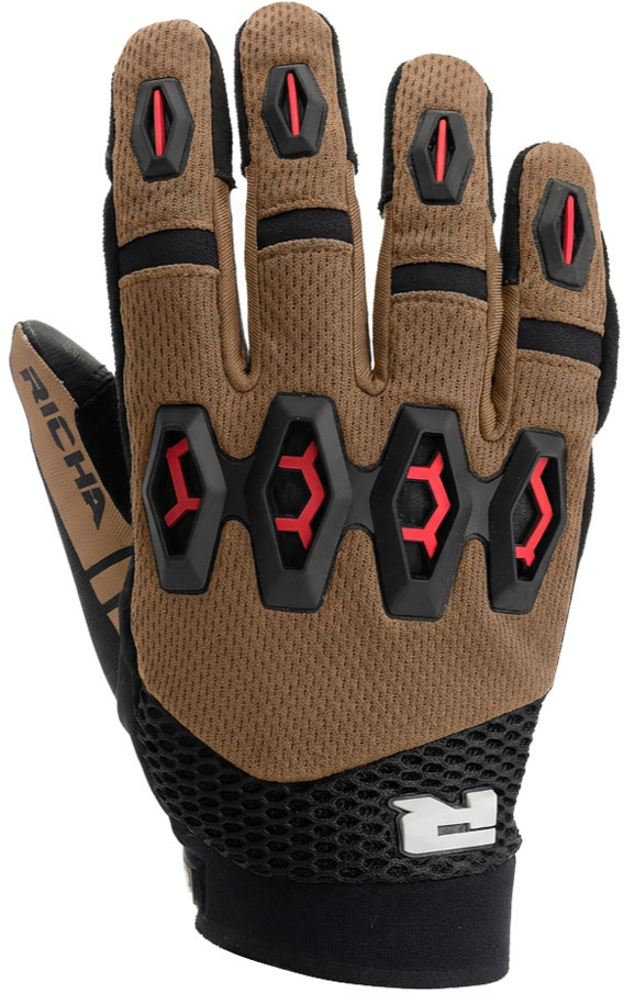 Richa R-Mx Gloves Brown/Red