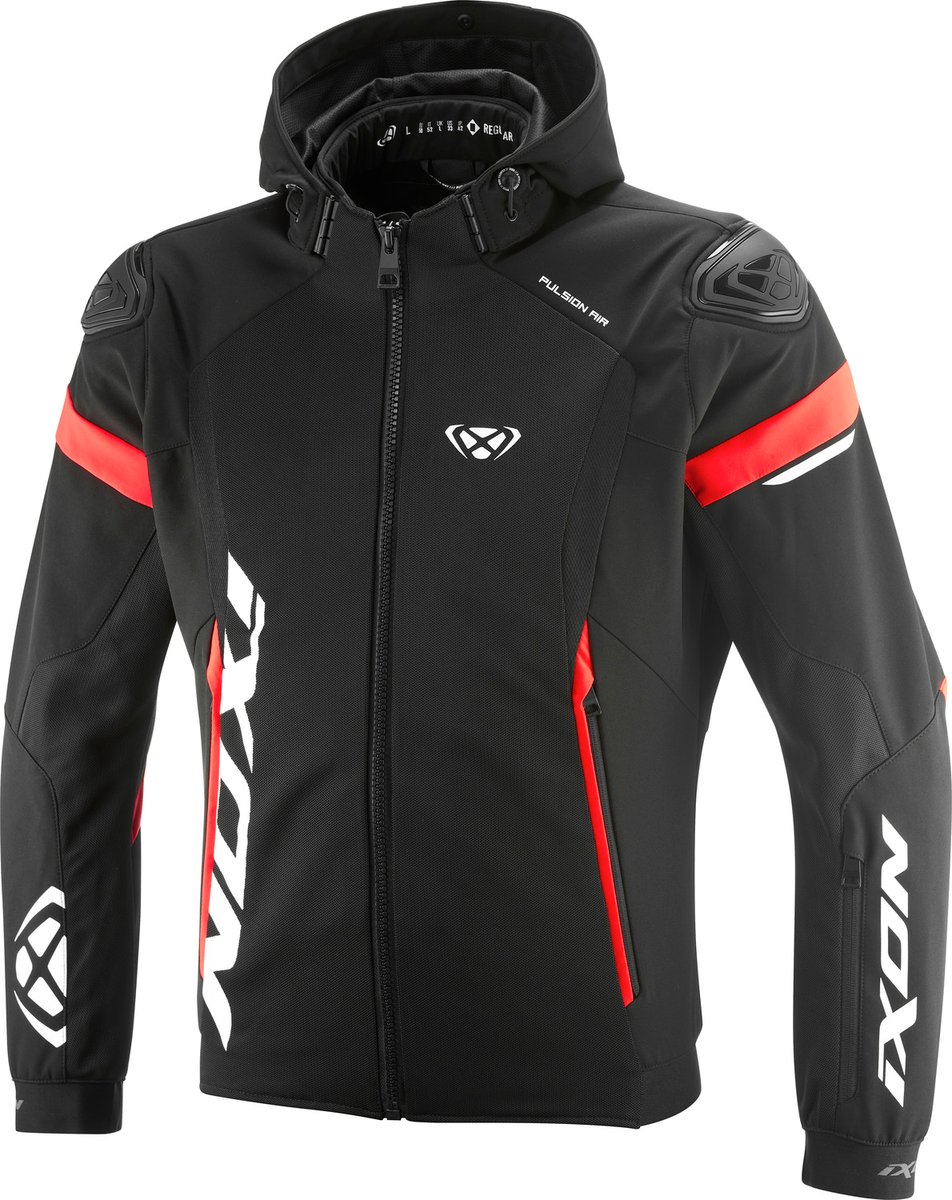 Ixon Pulsion Air Jacket Black/White/Bright Red