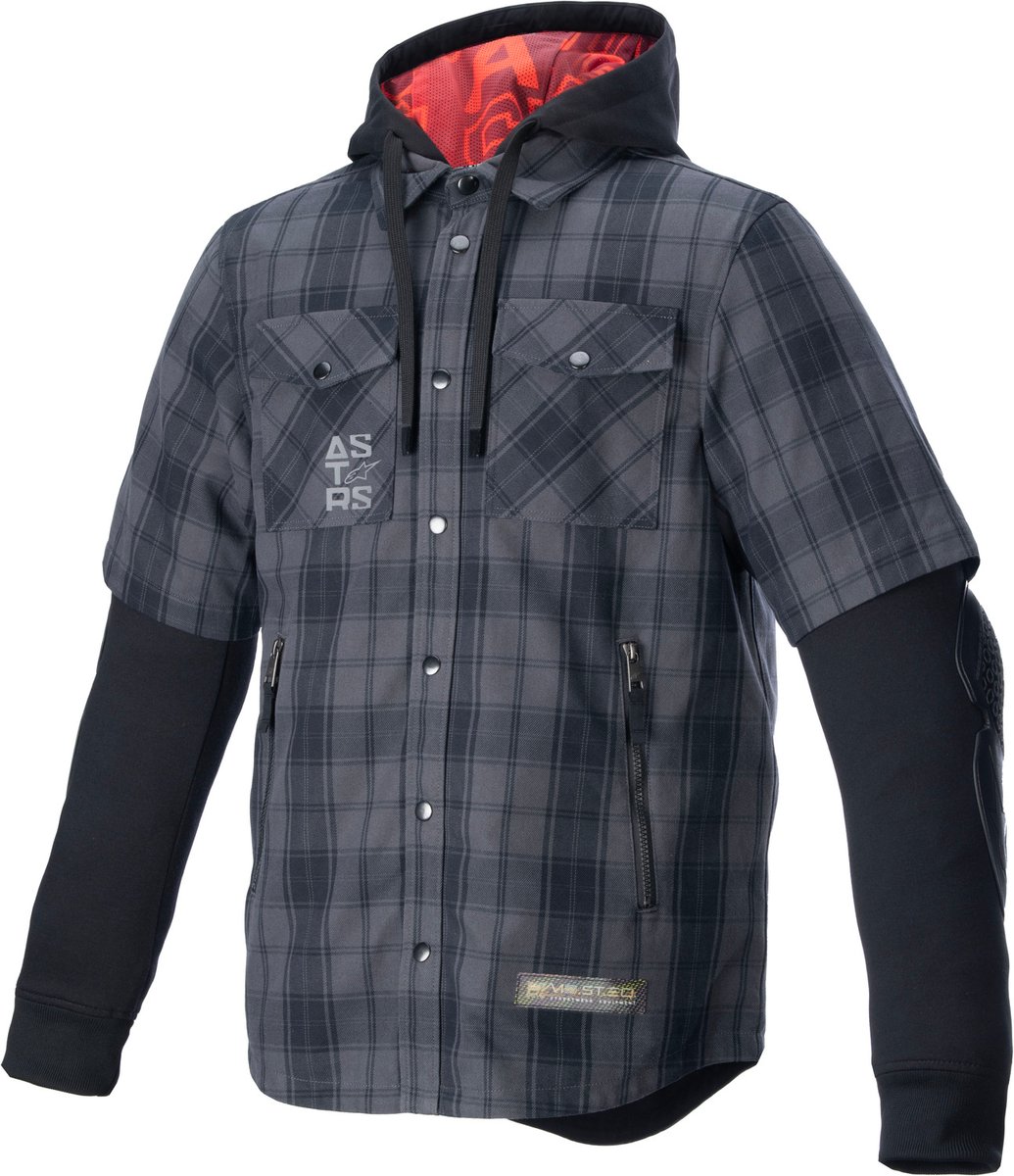 Alpinestars Mo.St.Eq Tartan Motorhoodie Tar/Gray/Black