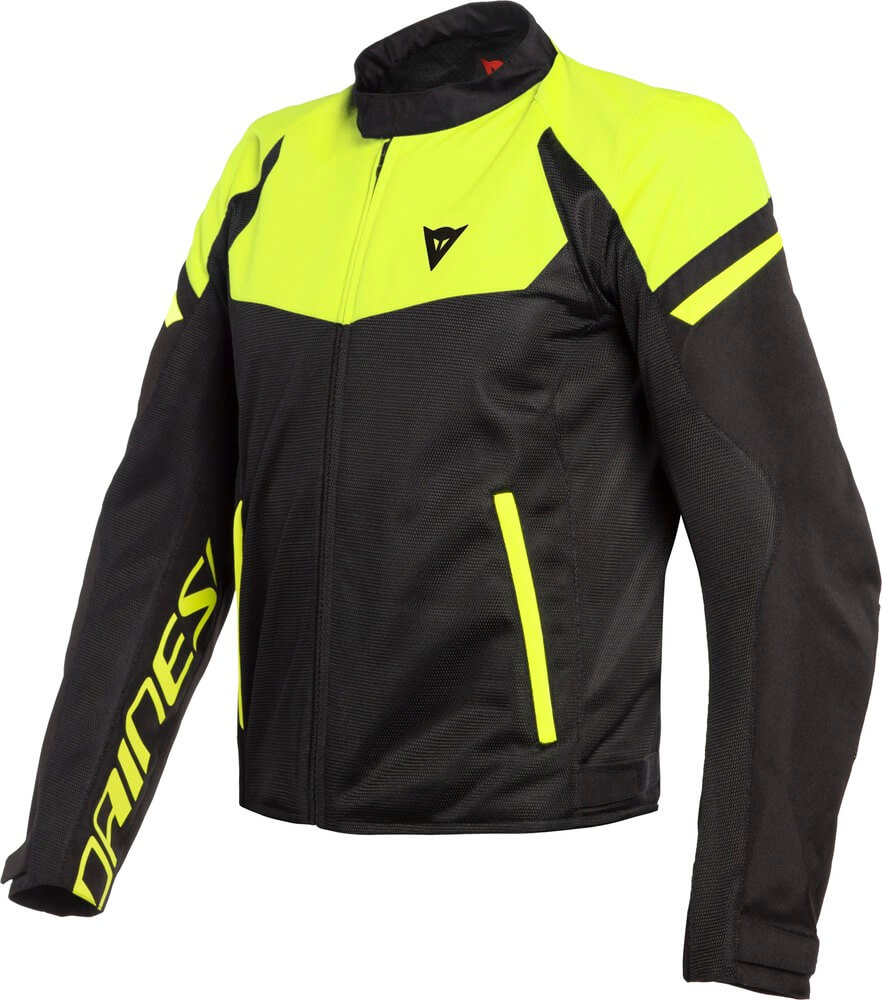 Dainese Bora Air Tex Jacket Black/Fluo Yellow 620