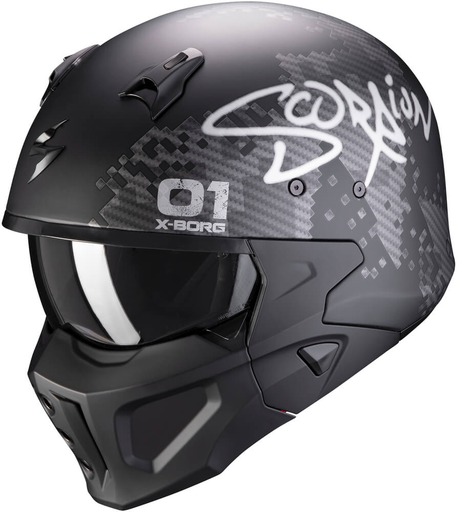Scorpion Covert-X Xborg Matt Black/Silver