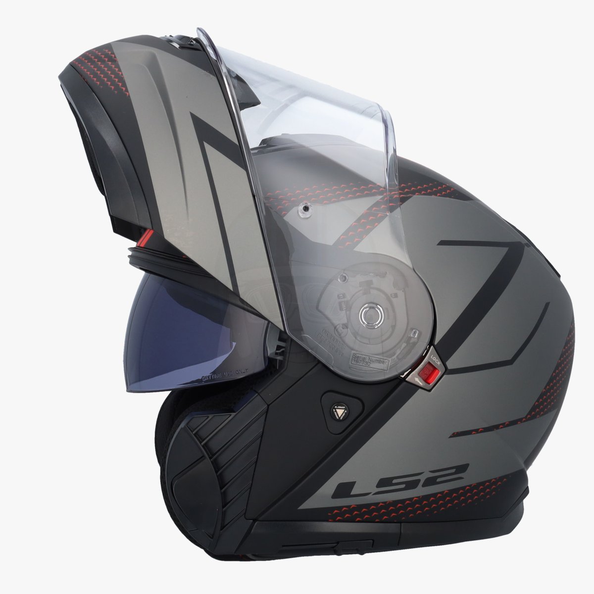 LS2 FF908 Strobe II Code Black Grey
