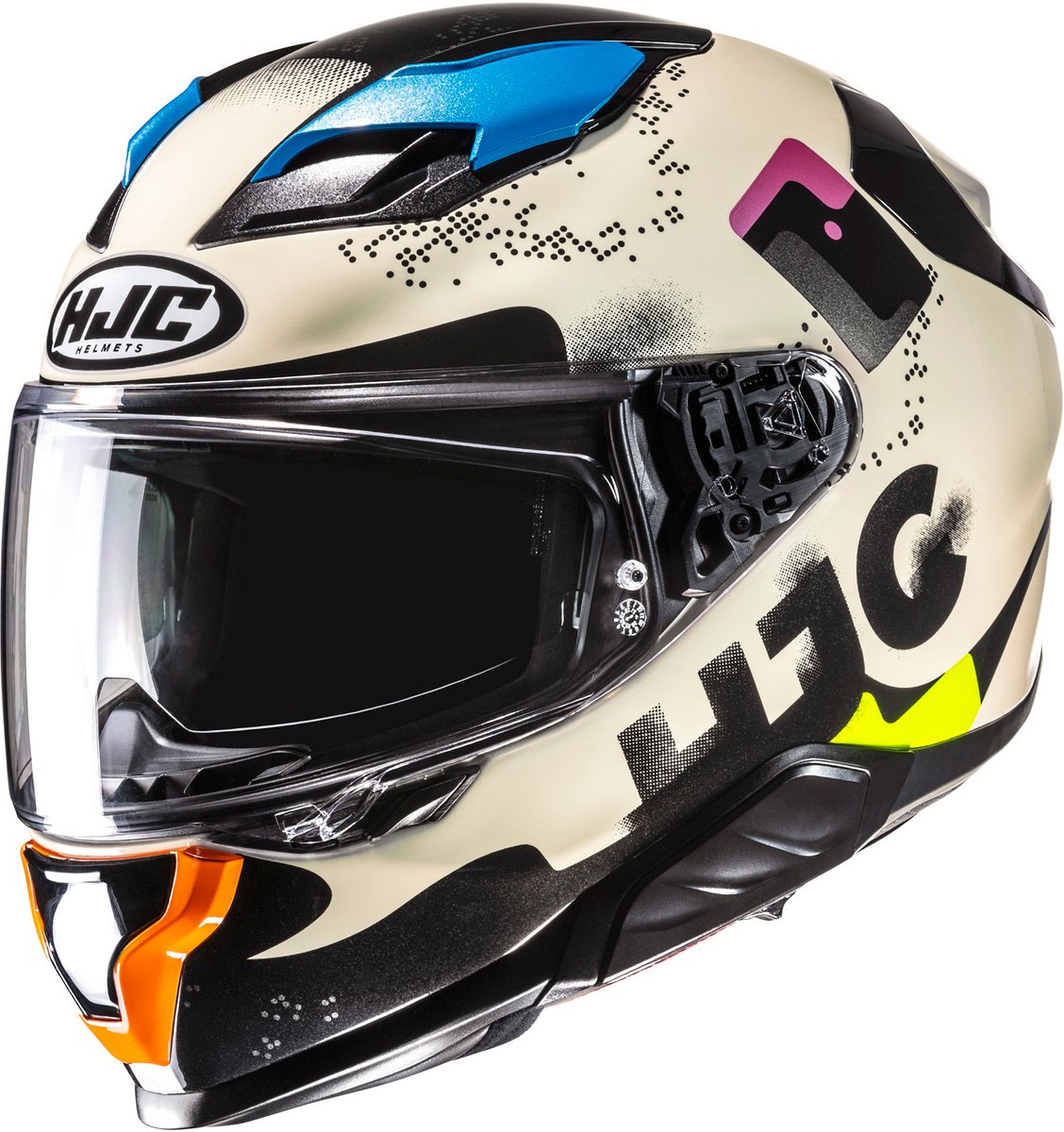 HJC F71 Faco White/Black 217