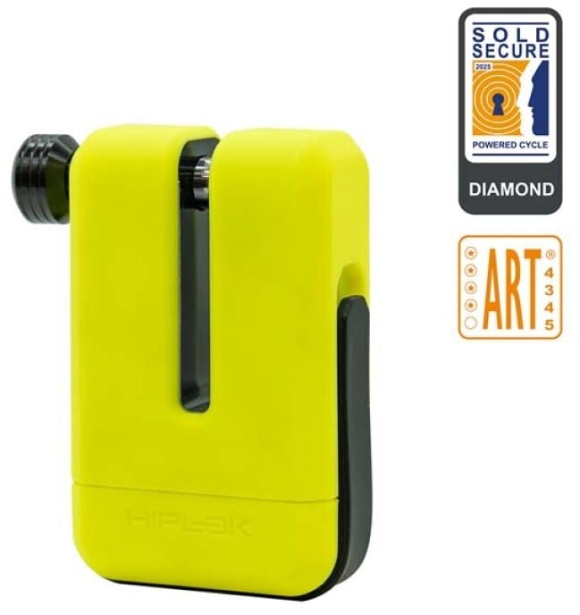 Hiplok MD1000 Moto Disc Lock Yellow fluo