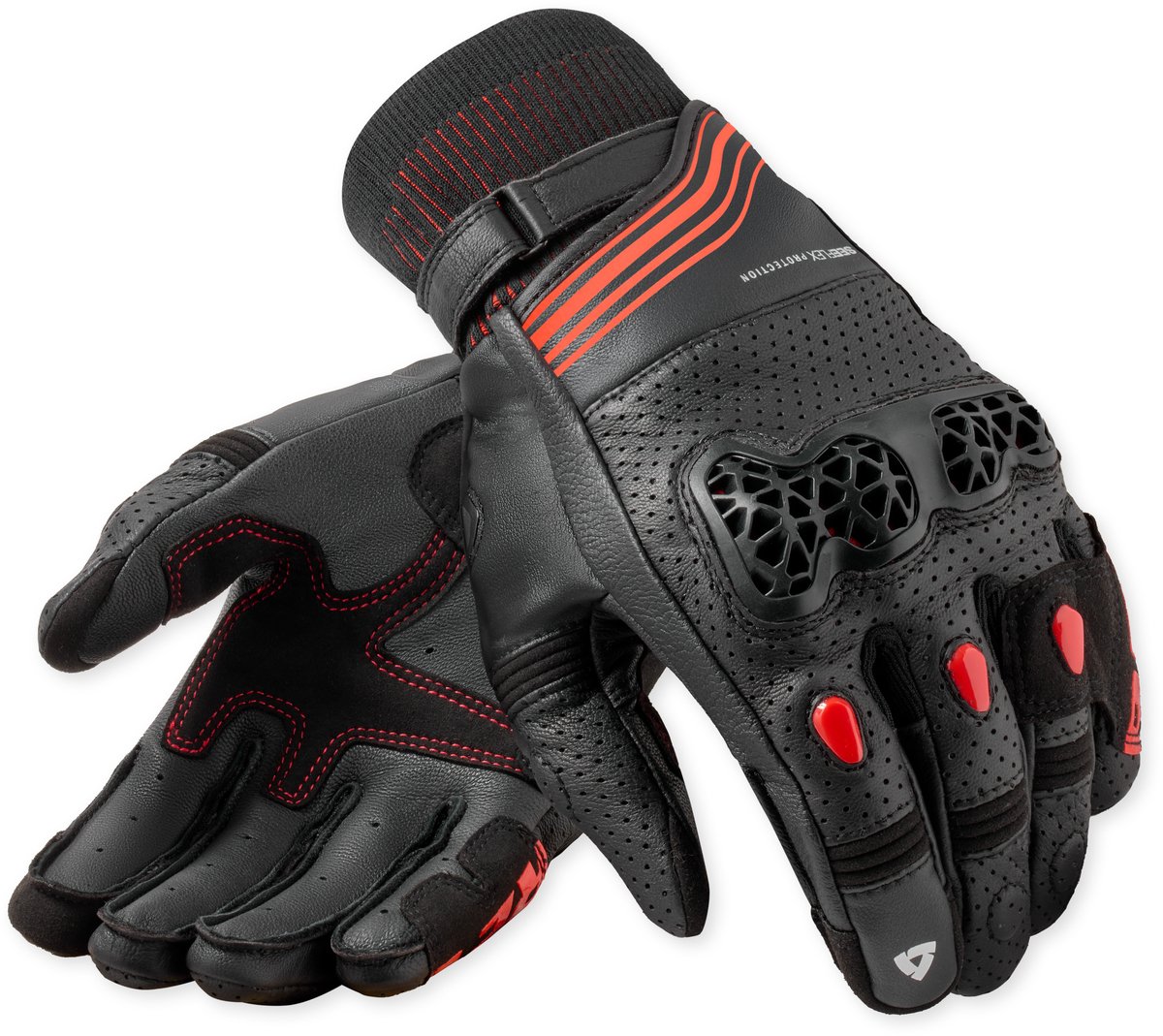 REV'IT Positron Gloves Black/Red