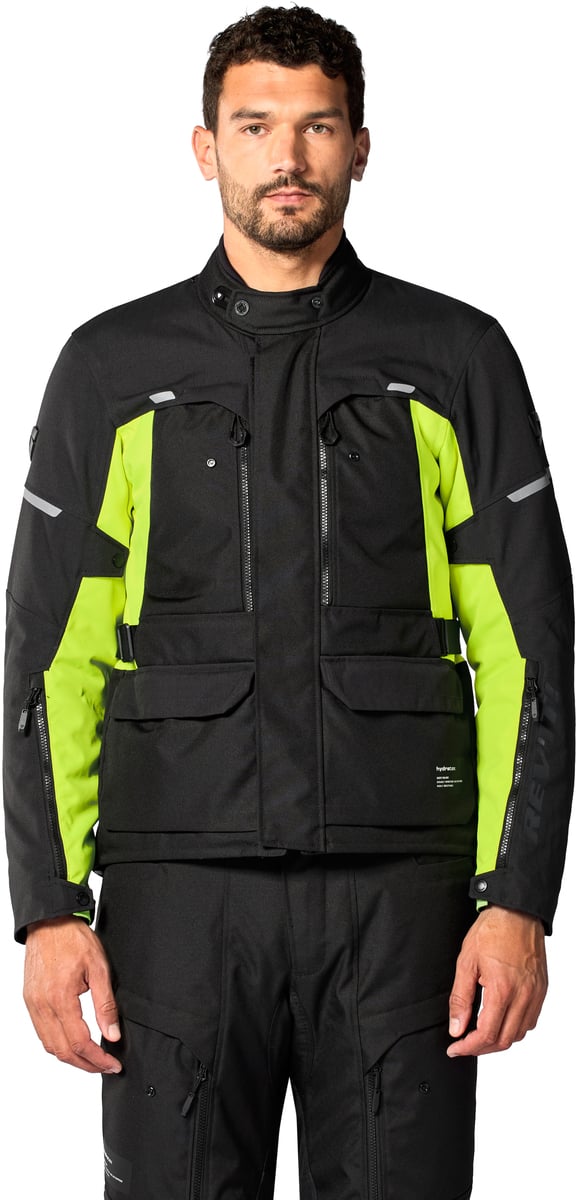 REV'IT Outback 5 H2O Jacket Black/Neon Yellow