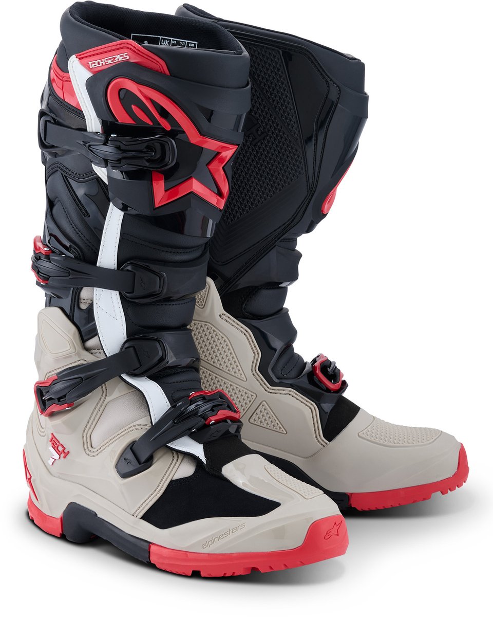 Alpinestars Tech 7 Enduro Black/Light Gray/Bright Red