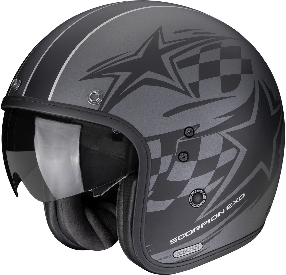 Scorpion Belfast II Flagstone Matt Silver/Black