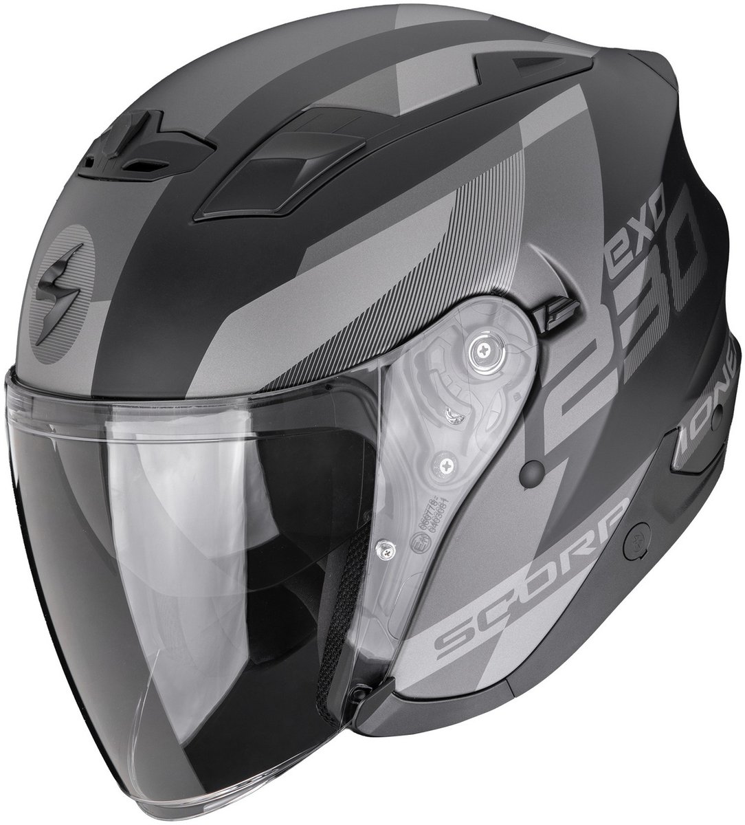 Scorpion EXO-230 Comics Matt Black/Silver