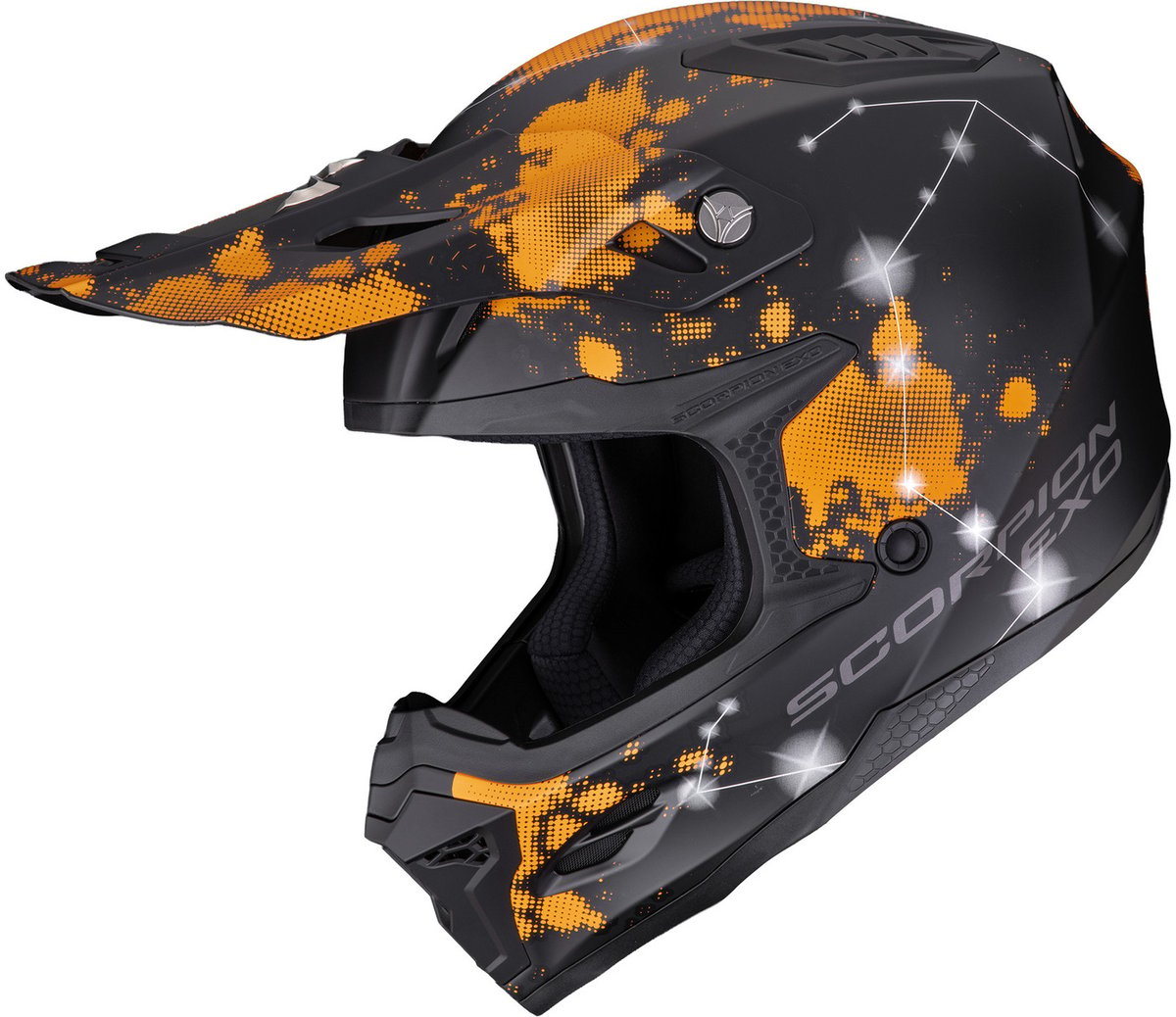 Scorpion SMX-10 Vibe Matt Black/Orange