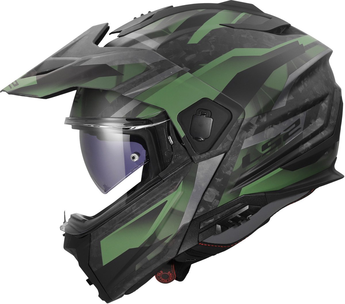 LS2 FF909 Ranger Full Carbon Strike Green