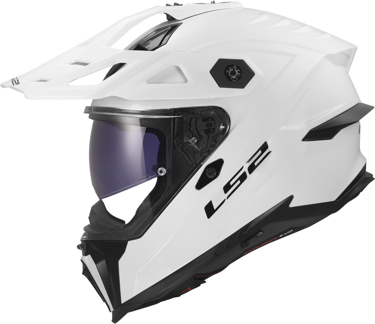 LS2 MX707 Explorer Evo Solid White