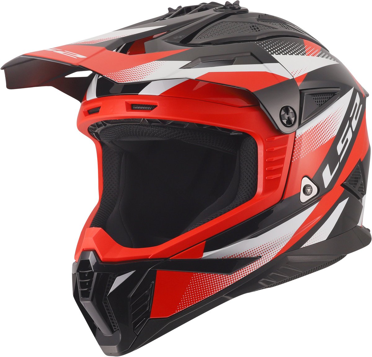 LS2 MX708 Fast II Fort Black Red