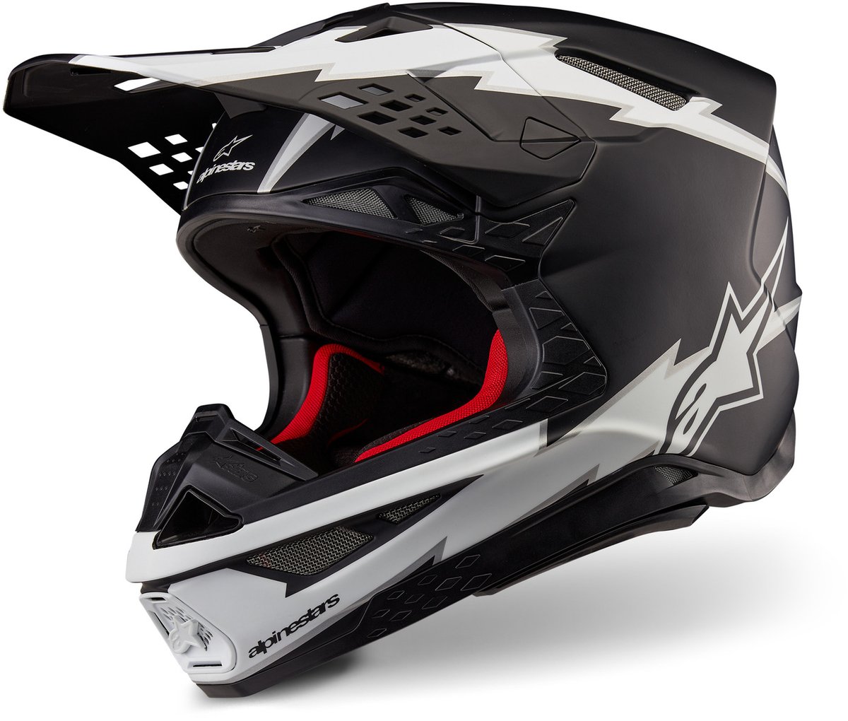 Alpinestars Supertech S-M10 Ampress Black White Matt 1121