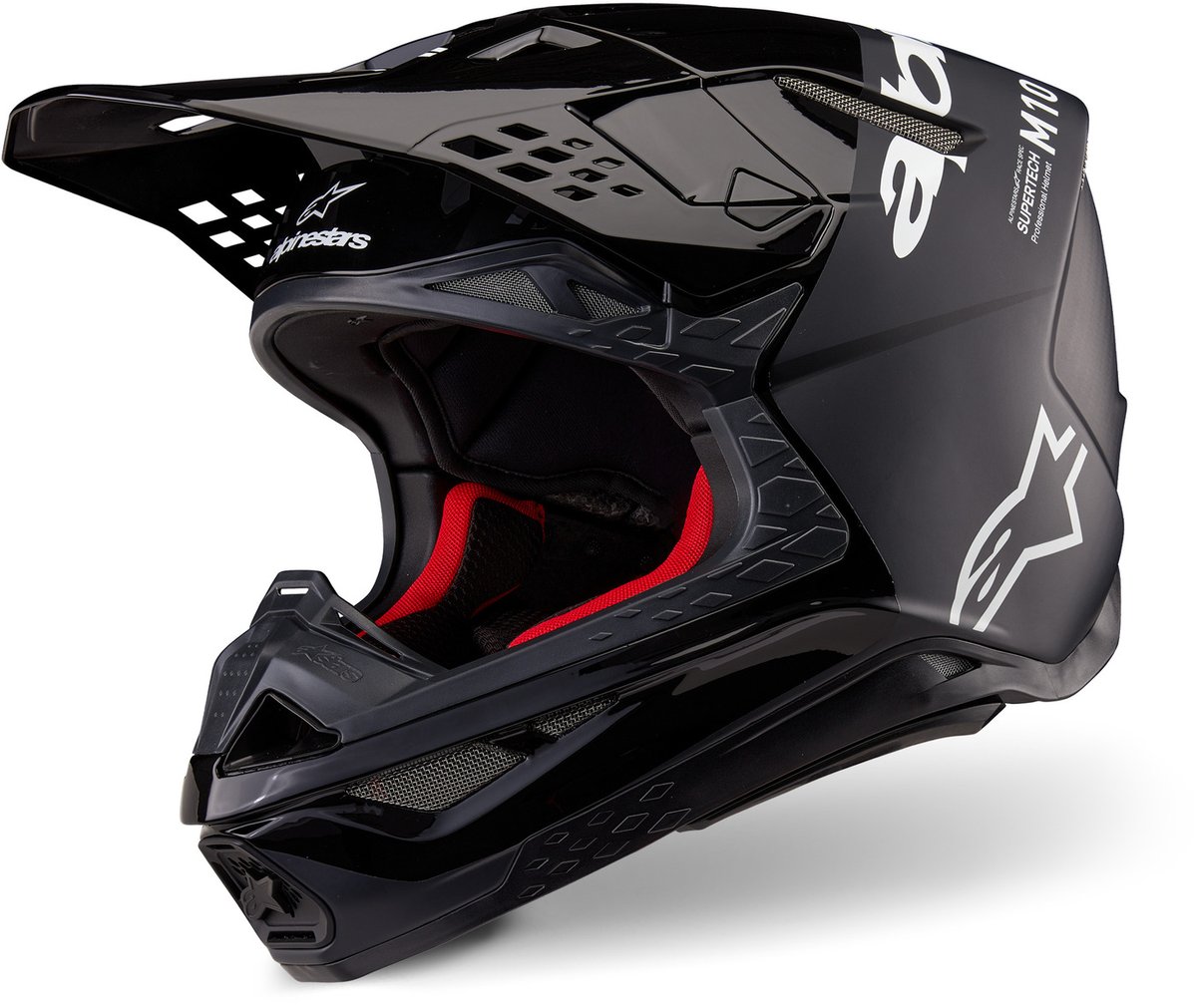 Alpinestars Supertech S-M10 Flood Black Dark Gray Matt & Glossy 1310