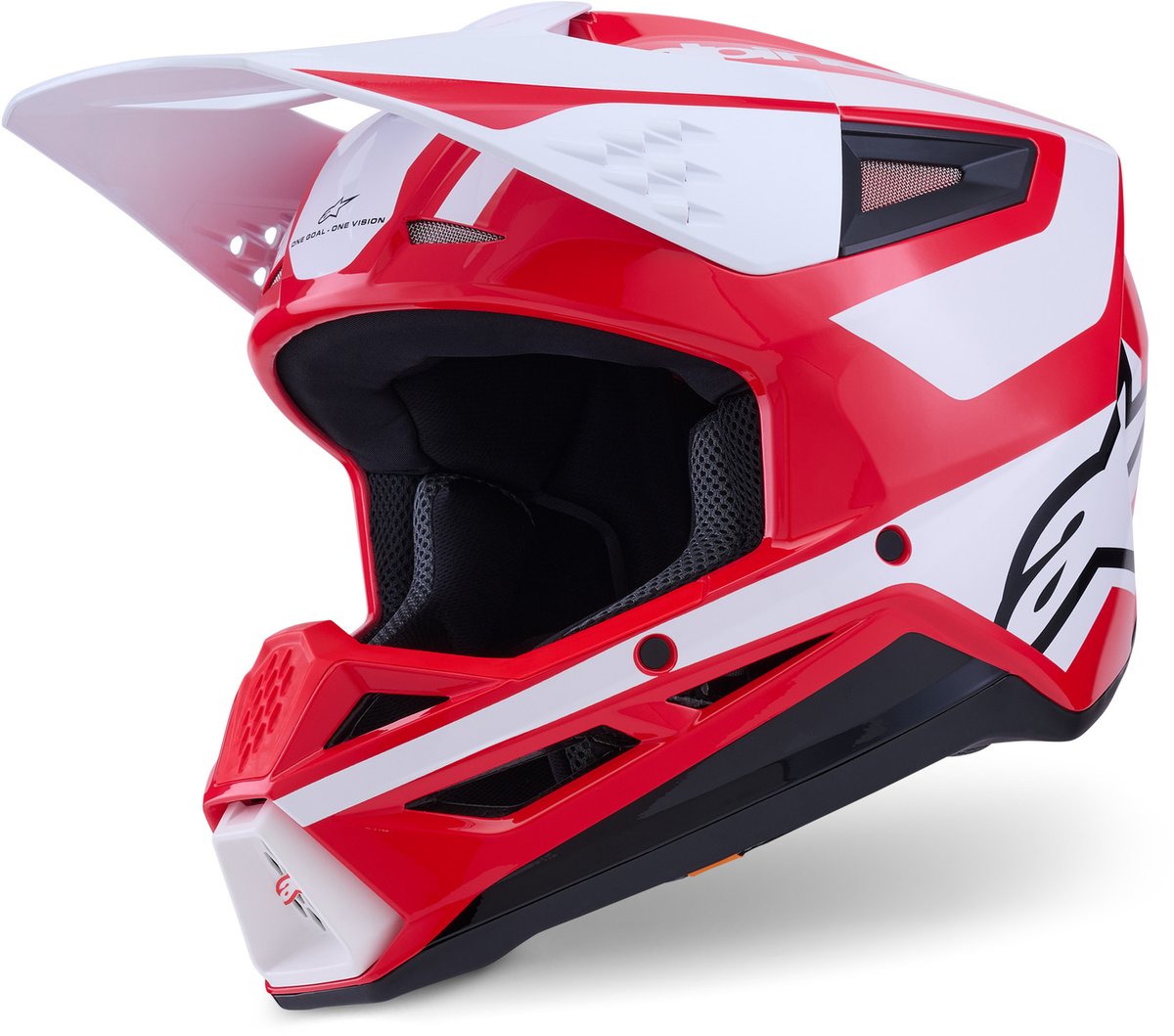 Alpinestars S-M3 Heat Red White Black Glossy 3126