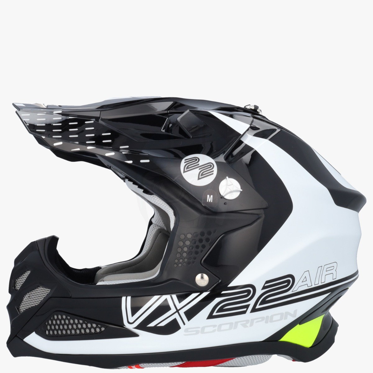 Scorpion VX-22 AIR Ares White/Black/Neon Yellow