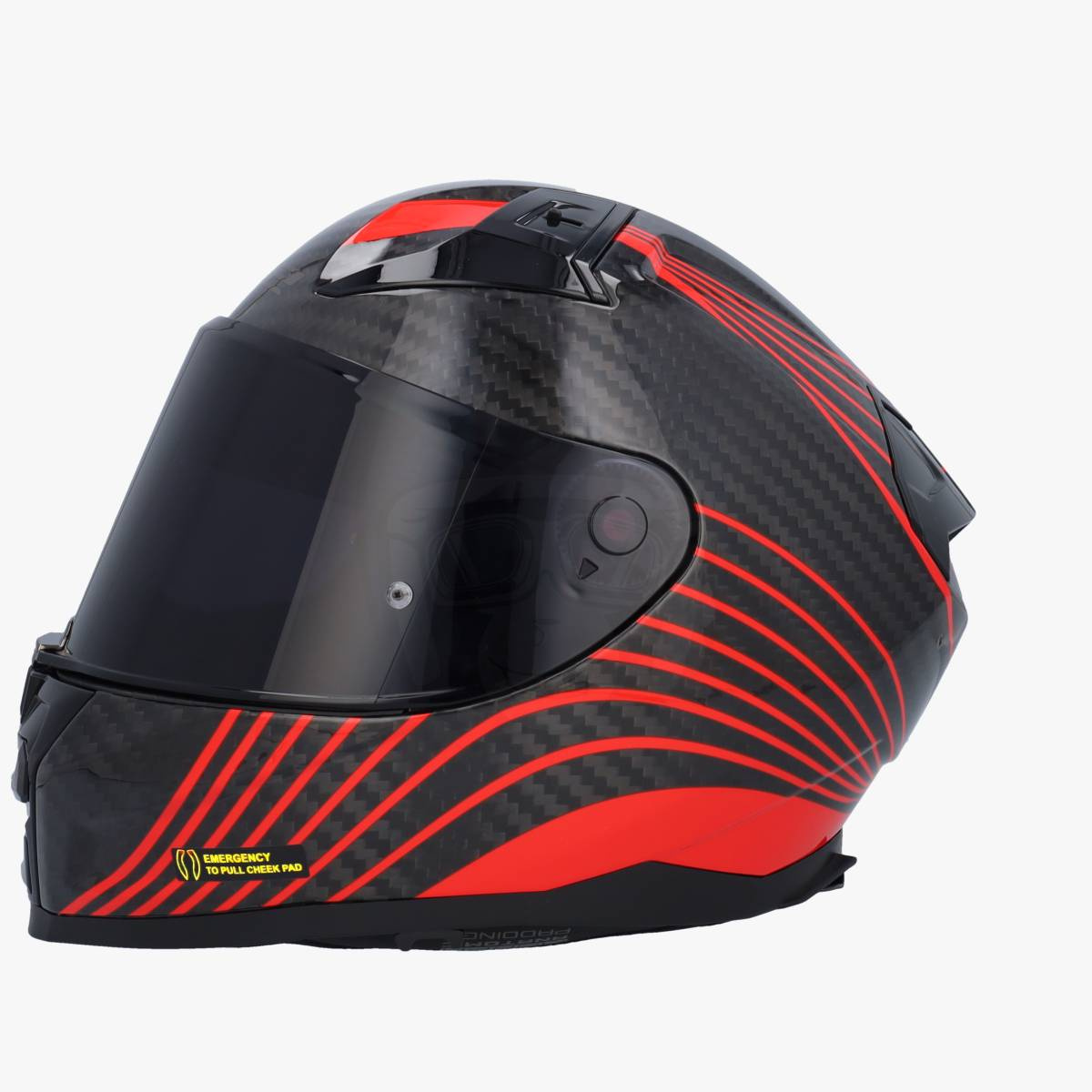 LS2 FF811 Vector II Carbon Flux Gloss Red 06