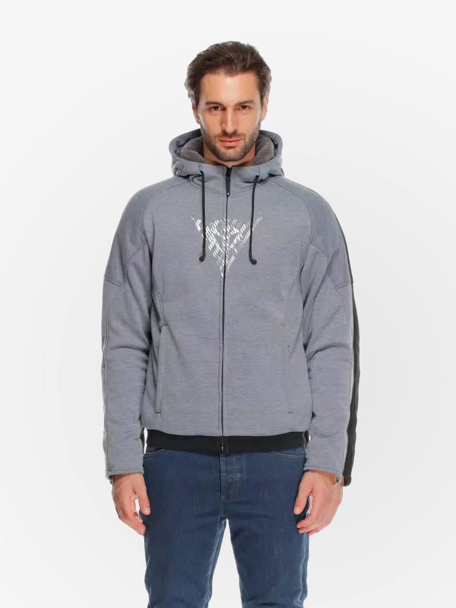 Dainese Bovisa Safety Hoodie Grey-Melange/Black N42