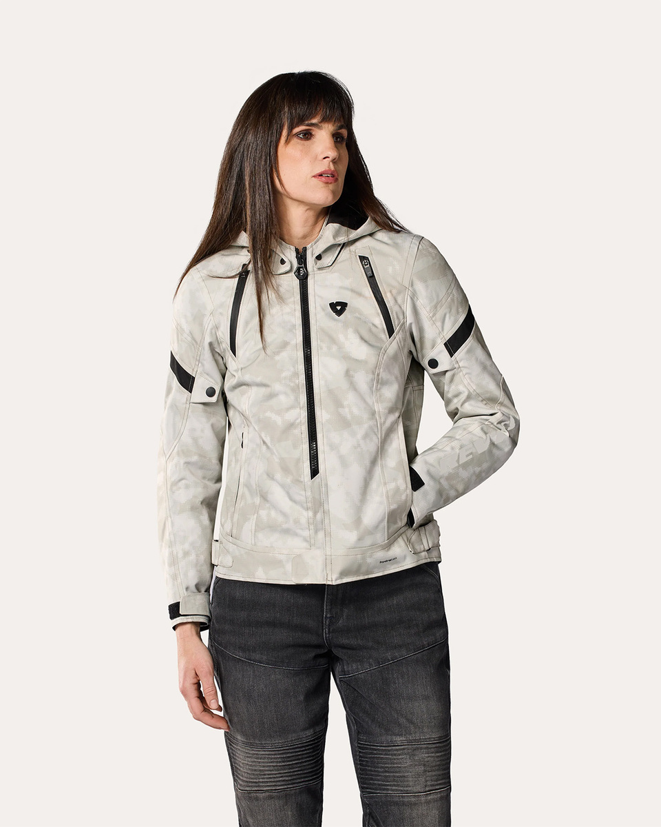 REV'IT Flare 3 H2O Ladies Jacket Camo Grey/White