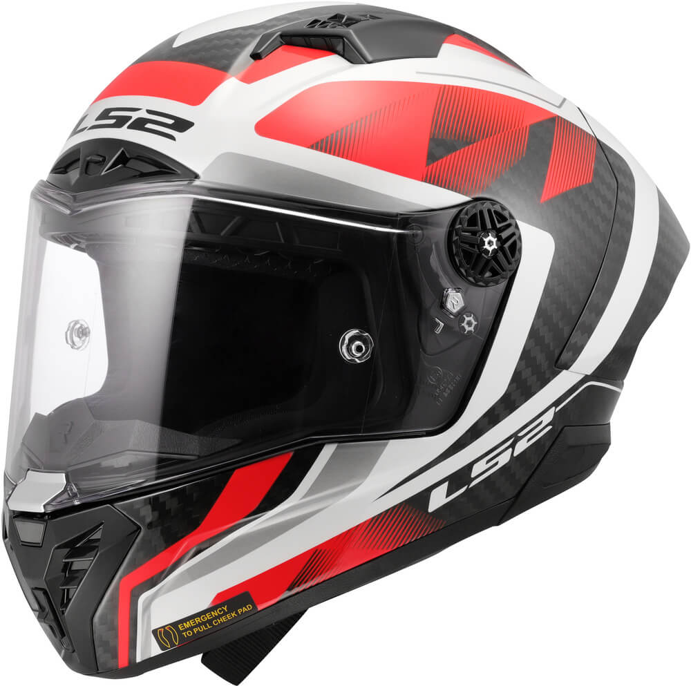 LS2 FF805 Thunder GP Aero Raute White Red