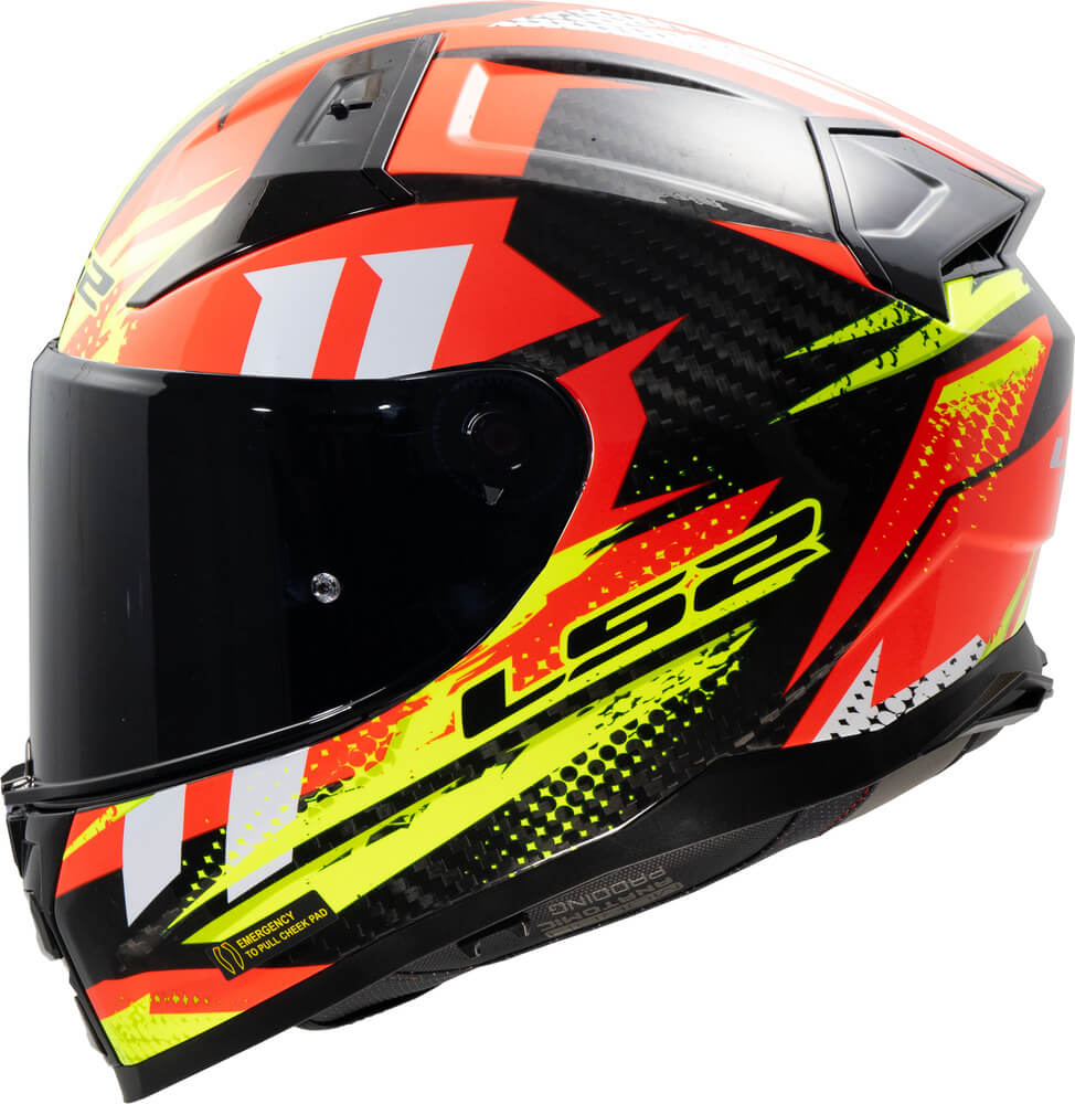 LS2 FF811 Vector II Carbon Tantic Red H-V Yellow
