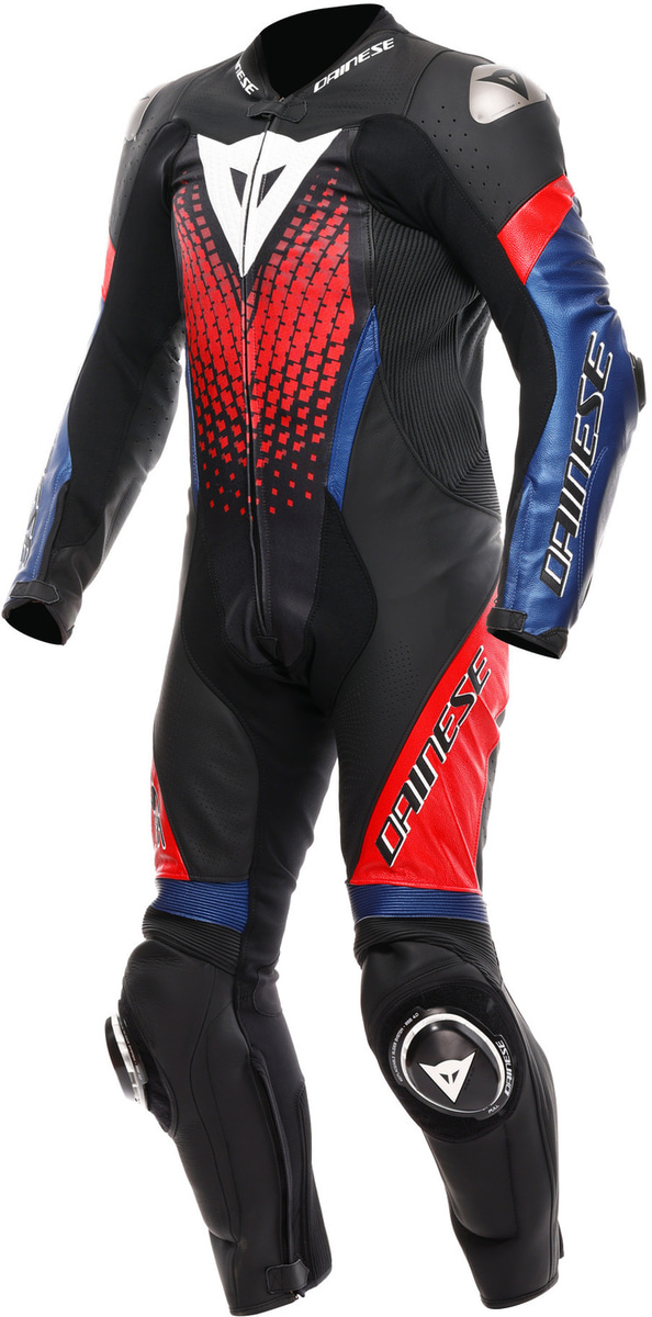 Dainese Laguna Seca 6 Perf 1Pc Leather Suit Black/Blue/Red P39