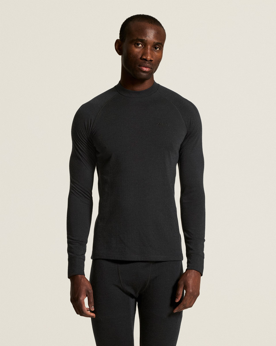 Craft Wool Comfort RN LS Men Warm T-Shirt Black