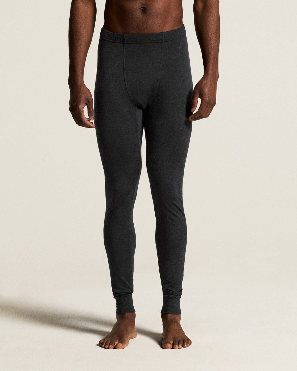 Craft Wool Comfort Men Warm Trousers Black