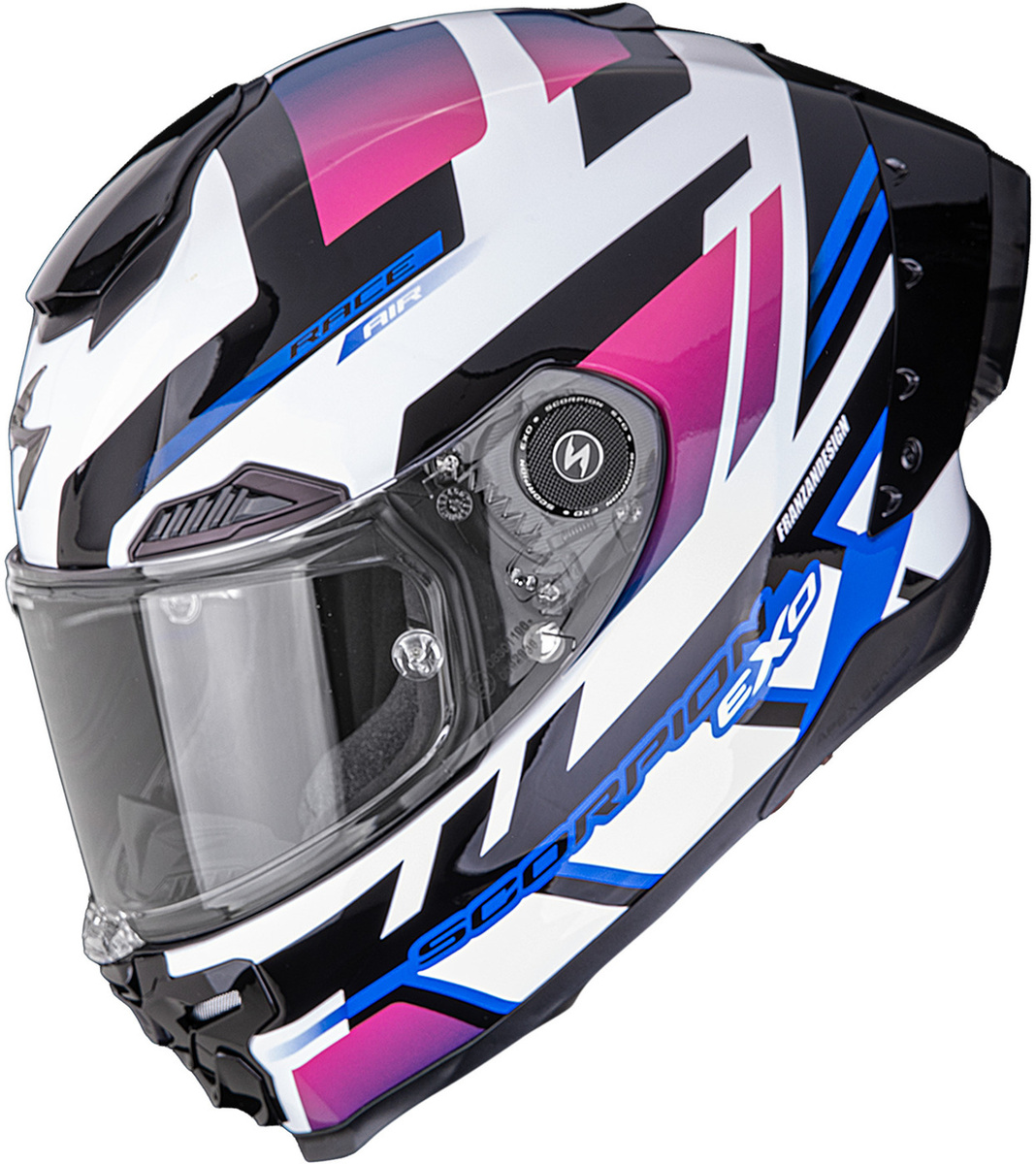 Scorpion EXO-RACE AIR Fury White/Pink/Blue
