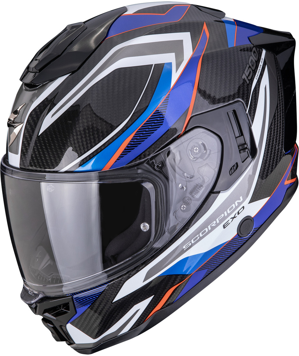 Scorpion EXO-1500 AIR Carbon Hydro Black/White/Blue
