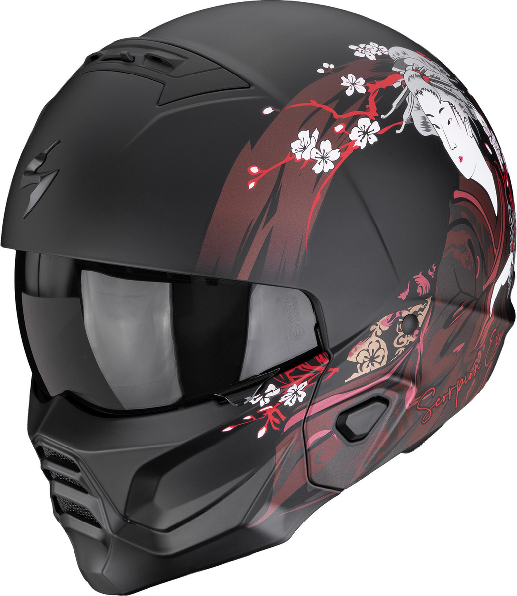 Scorpion EXO-Combat II Demure Matt Black/Red