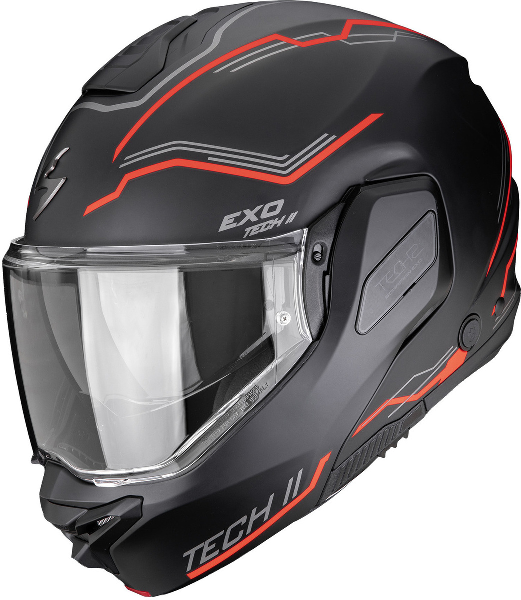 Scorpion EXO-Tech II Dash Matt Black/Silver/Red